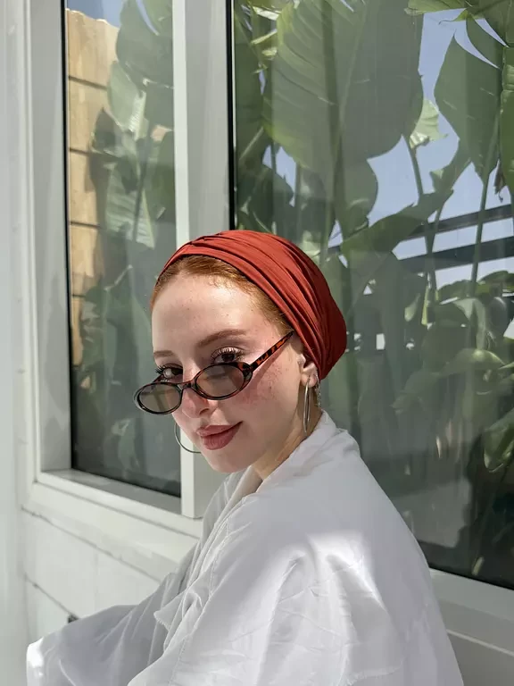 The burnet orange turban