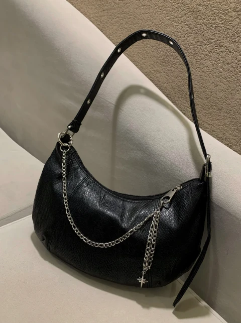 STAR LINK SILVER BAG-CHAIN