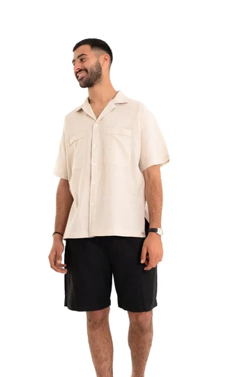 Beige Linen Shirt