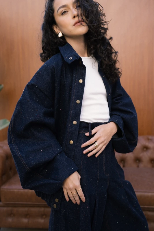 The Speckled Denim Jacket
