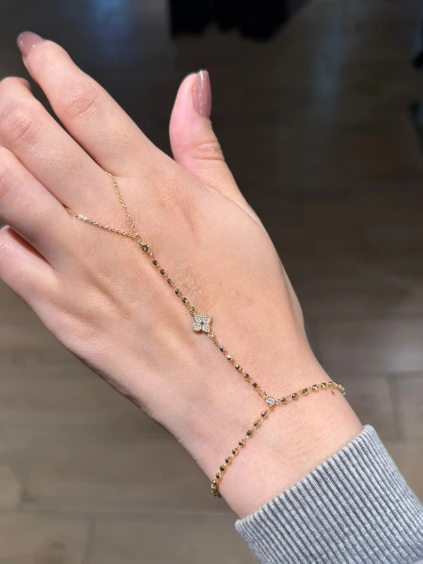 Flower charm hand chain