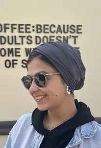 The vintage grey turban