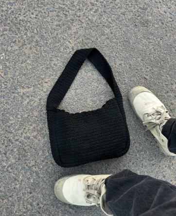 ITALIAN COTTON BAG BLACK