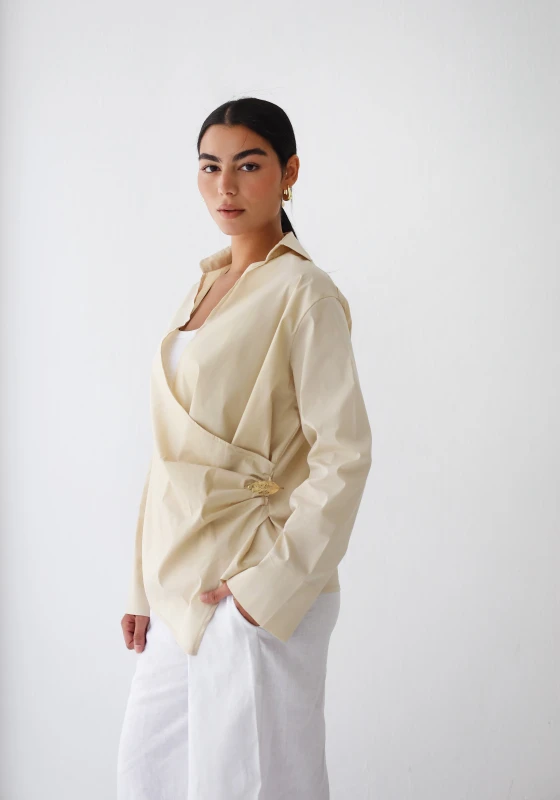 Feuille d’Or Top - Warm Ivory (without metal accessory)