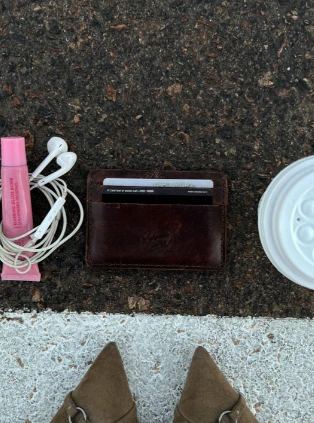 DARK WOOD CARDHOLDER
