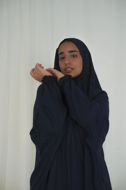 Sleeved Dark Blue Prayer Wear
