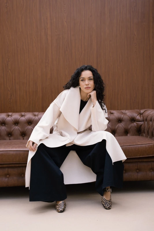 Amèlie Wool Coat - Creme