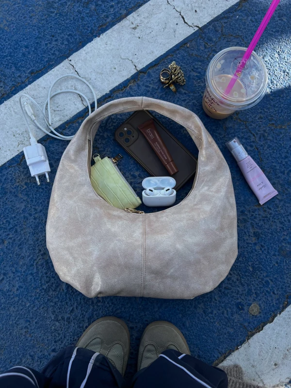 MICRO HALO BAG BEIGE