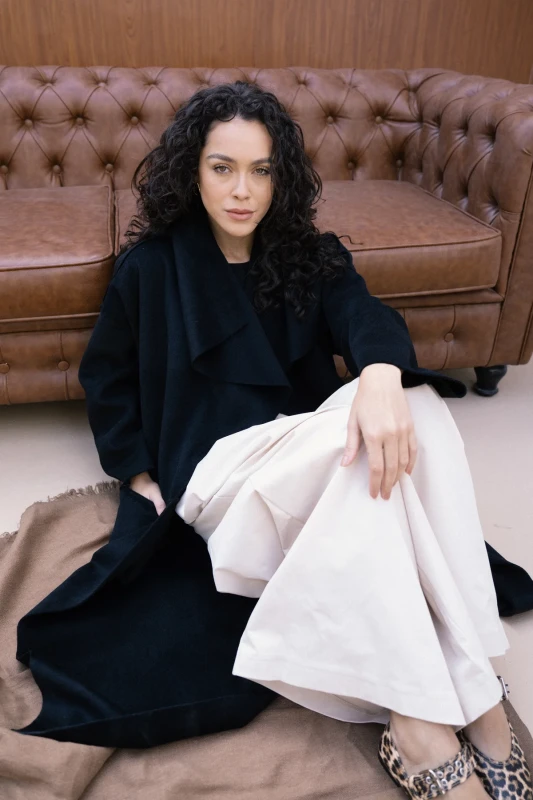 Amèlie Wool Coat - Black