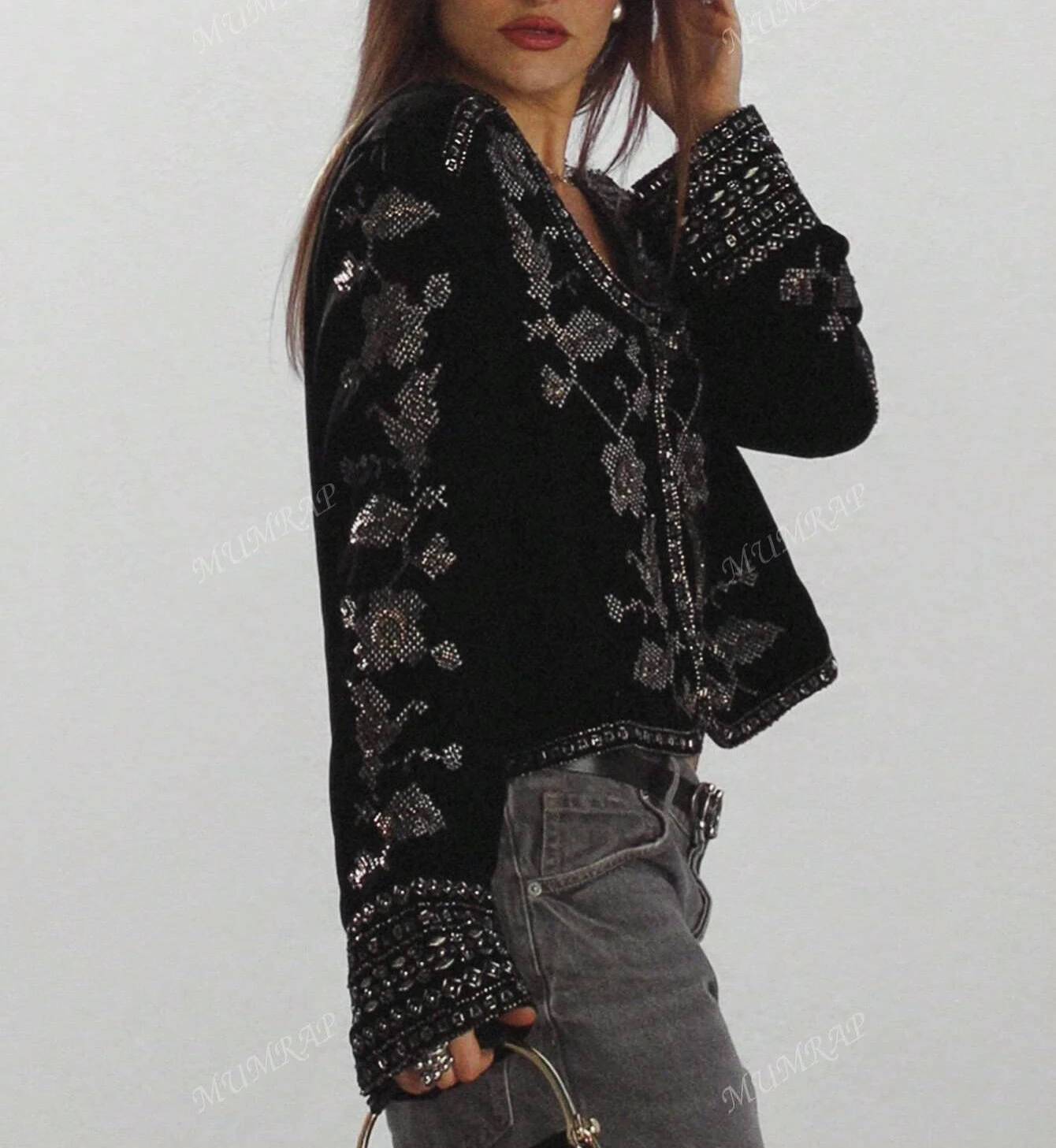 Embroidery Velvet Jacket
