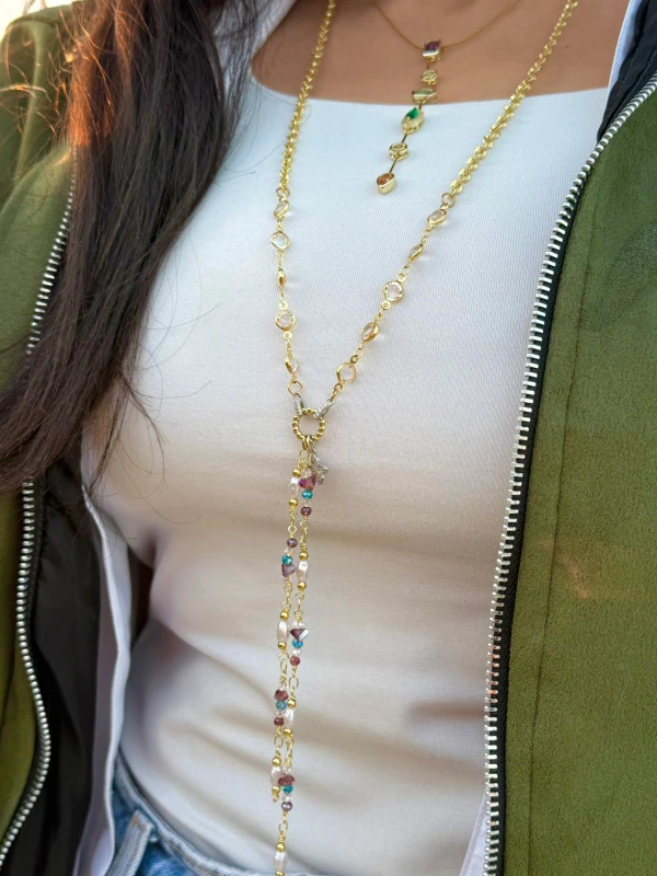 Lobes tall necklace
