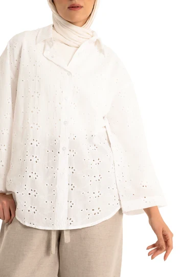 Cutout White Shirt