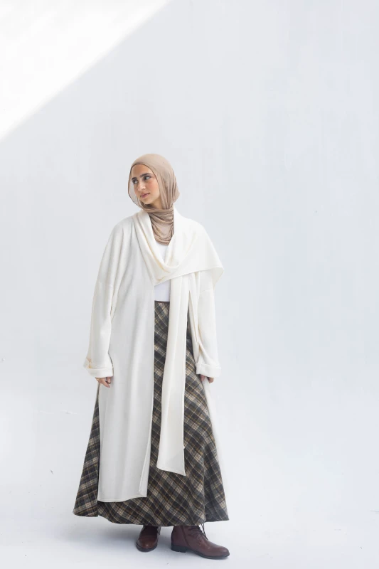 Freya Shawl Cardigan In Cream